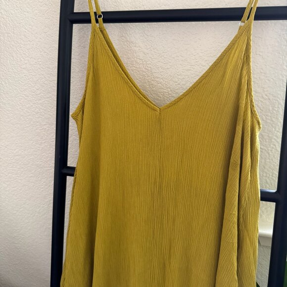 Love‎ Stitch Gauze Maxi Dress with Pockets in Mustard Yellow Size S/M - Picture 6 of 8